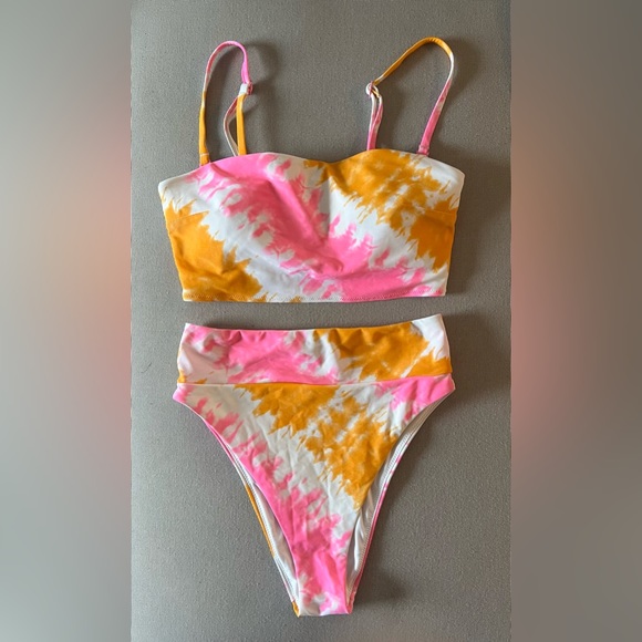 AE high waited bathing suit with removable straps. - Picture 1 of 2